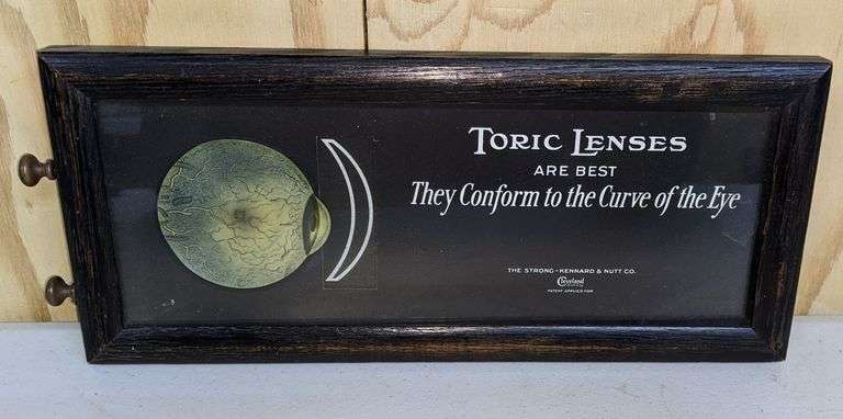 TORIC LENSES MECHANICAL OPTOMOTRIST SIGN