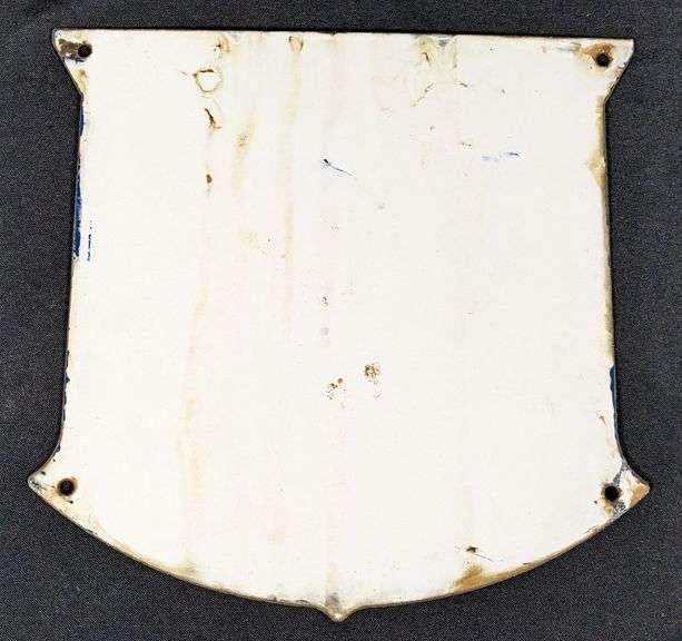 1947 PORCELAIN GAS PUMP SIGN MOBIL MOBILGAS GASOLINE - Millers Auction Co.