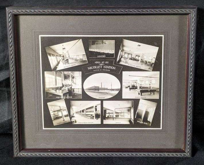1911 MPLS ST RY NICOLLET RAILROAD TRAIN STATION CABINET PHOTO PHOTOGRAPH MINNEAPOLIS MN MINN
