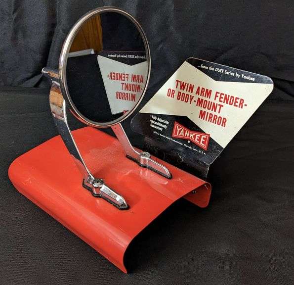 YANKEE TWIN ARM FENDER OR BODY MOUNT MIRROR DISPLAY SIGN