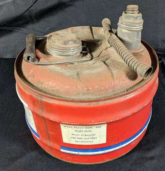 2.5 GAL ATLAS BRAKE FLUID OIL CAN