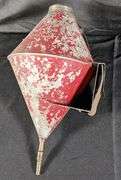 EARLY TIN SINCLAIR GAS STATION CAN (FIRE EXTINGUISHER?)16" TALL