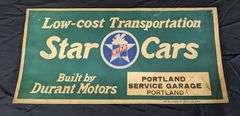 DURANT MOTORS STAR CARS SIGN PORTLAND SERVICE GARAGE