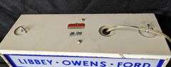 2 SIDED LIGHTED SIGN LIBBEY-OWENS-FORD QUALITY GLASS