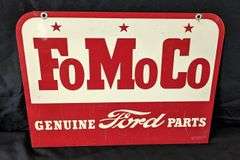 TIN SIGN FOMOCO FORD GENUINE PARTS