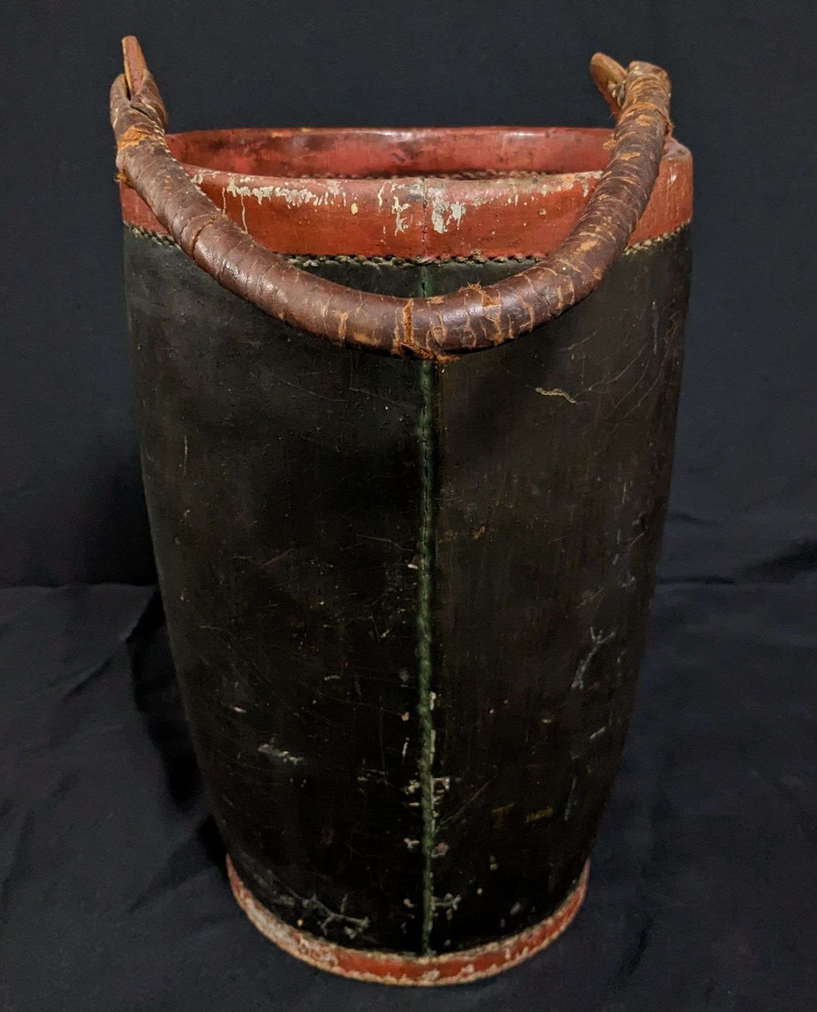 DATED 1803 J. PEARFON NO 2 LEATHER FIRE BUCKET PAIL - Millers
