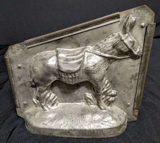 ANTIQUE CHOCOLATE MOLD MEXICAN PACK DONKEY