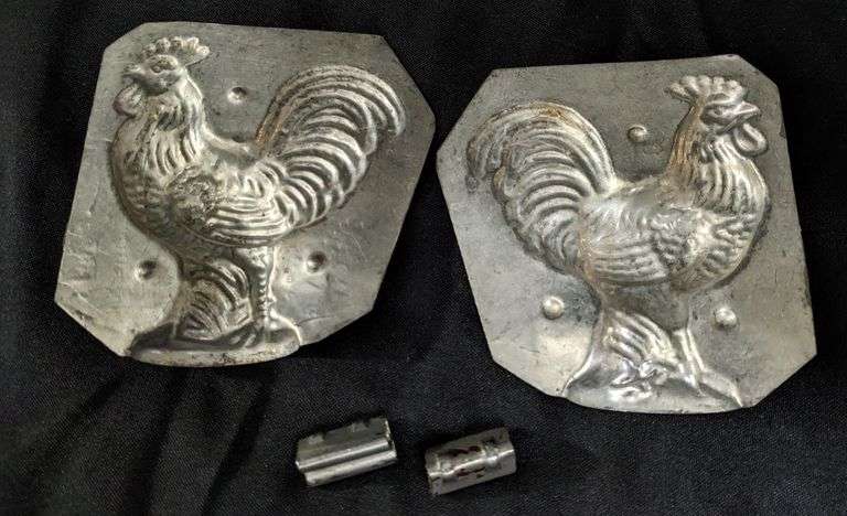 ANTIQUE CHOCOLATE MOLD CHICKEN ROOSTER