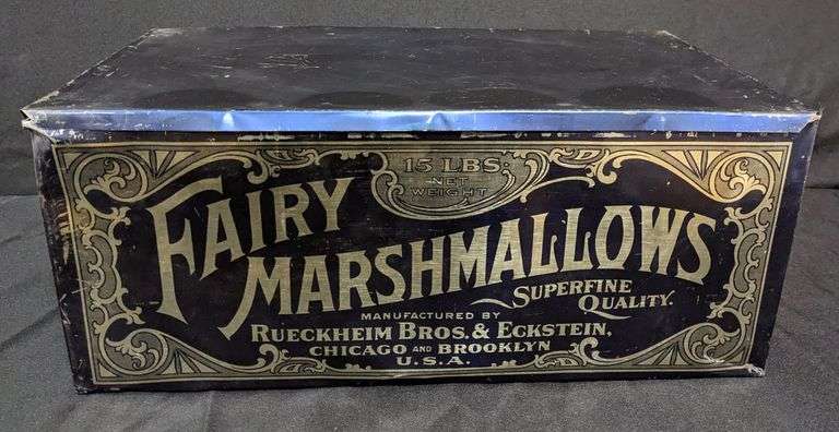 15# COUNTRY STORE SIZE FAIRY MARSHMALLOW TIN BIN