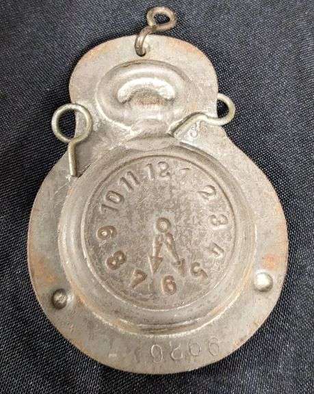 ANTIQUE CHOCOLATE MOLD POCKET WATCH ANTON REICHE DRESDEN