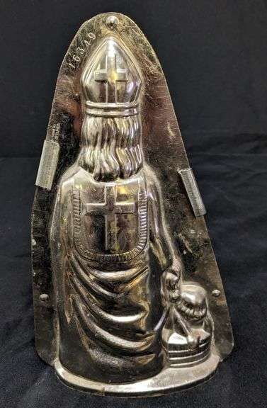 ANTIQUE CHOCOLATE MOLD BISHOP DE LILLE BRUGGE