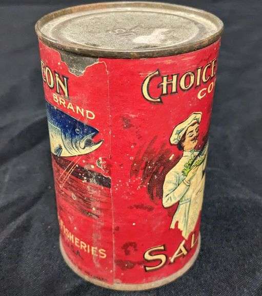 1# PAPER LABEL TIN CAN LUNCHEON BRAND SALMON ALASKA PACIFIC FISHERIES SEATTLE WA