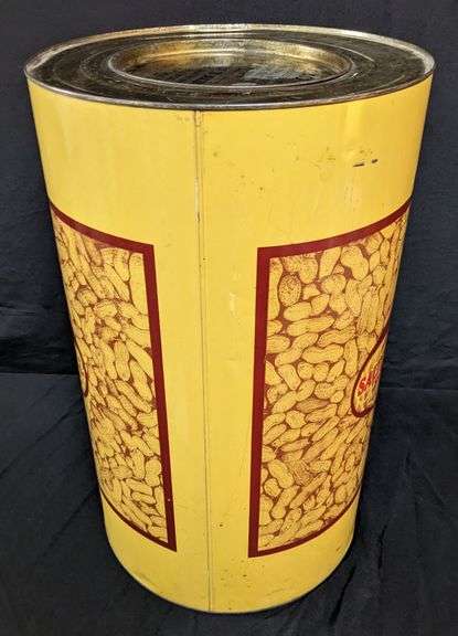 25# TIN COUNTRY STORE BIN FISHERS SALTED PEANUTS ST PAUL MINNESOTA