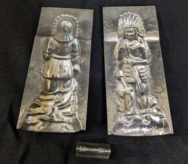 ANTIQUE CHOCOLATE MOLD NATIVE AMERICAN INDIAN CHIEF