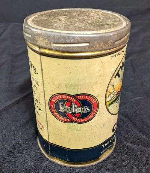 1# TIN CAN TWIN PORTS COFFEE THE EIMON MERCANTILE CO SUPERIOR WISCONSIN