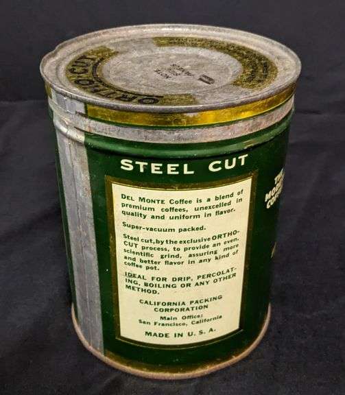 2# TIN CAN DEL MONTE COFFEE SAN FRANCISCO CALIFORNIA