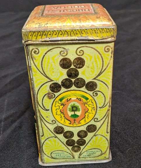 EARLY TIN LITHO CAN DROST'S COCOA HOLLAND