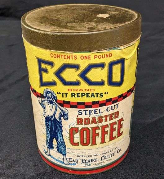 1# CARDBOARD CAN ECCO COFFEE EAU CLAIRE WISCONSIN