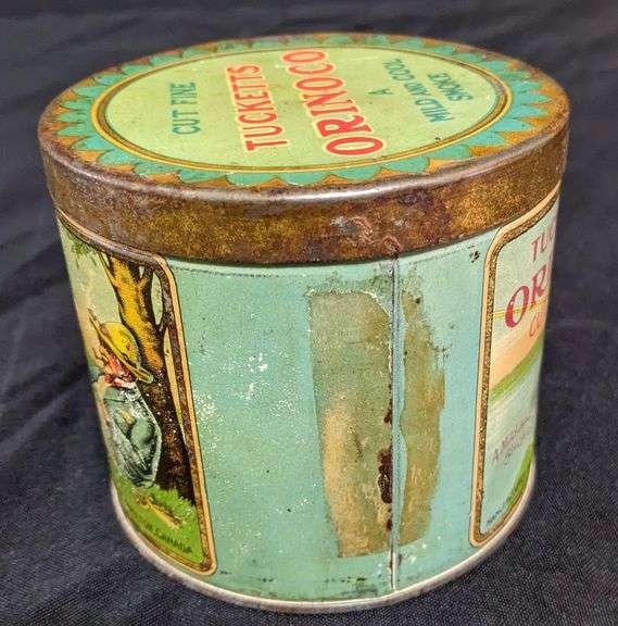 TUCKETTS ORINOCO TOBACCO TIN CAN HAMILTON ONTARIO CANADA