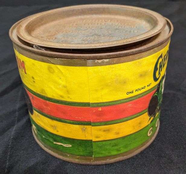 1# PAPER LABEL TIN CAN CHERRY BLOSSOM COFFEE MICHIGAN
