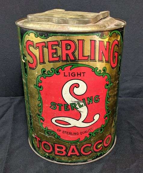 COUNTRY STORE TIN BIN STERLING TOBACCO