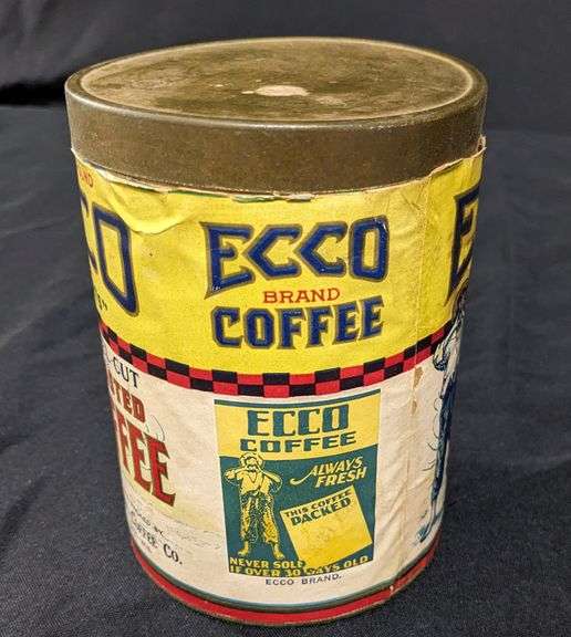 1# CARDBOARD CAN ECCO COFFEE EAU CLAIRE WISCONSIN
