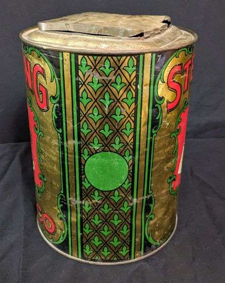 COUNTRY STORE TIN BIN STERLING TOBACCO