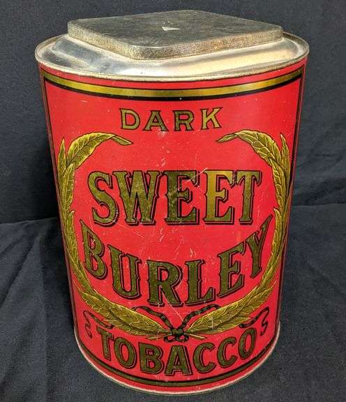 COUNTRY STORE TIN BIN DARK SWEET BURLEY TOBACCO
