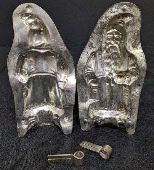 ANTIQUE CHOCOLATE MOLD SANTA CLAUS SAINT NICK