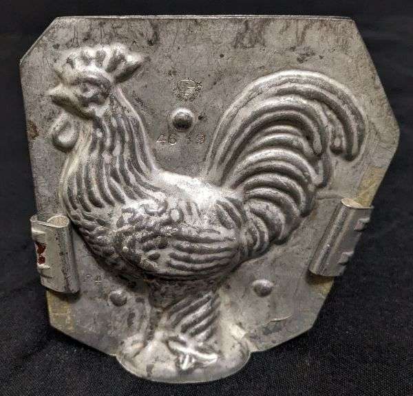 ANTIQUE CHOCOLATE MOLD CHICKEN ROOSTER