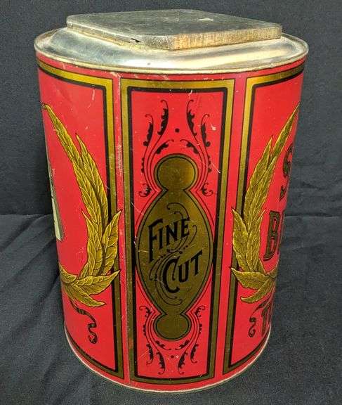 COUNTRY STORE TIN BIN DARK SWEET BURLEY TOBACCO