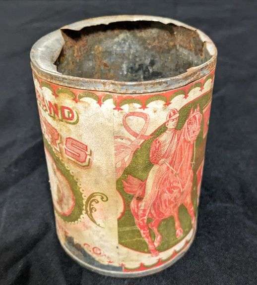 PAPER LABEL TIN CAN JOCKEY BRAND OYSTERS BALTIMORE OYSTER CO