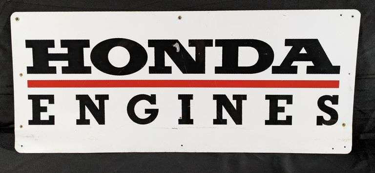 HONDA ENGINES ALUMINUM SIGN