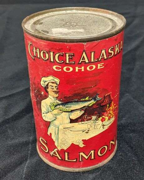 1# PAPER LABEL TIN CAN LUNCHEON BRAND SALMON ALASKA PACIFIC FISHERIES SEATTLE WA
