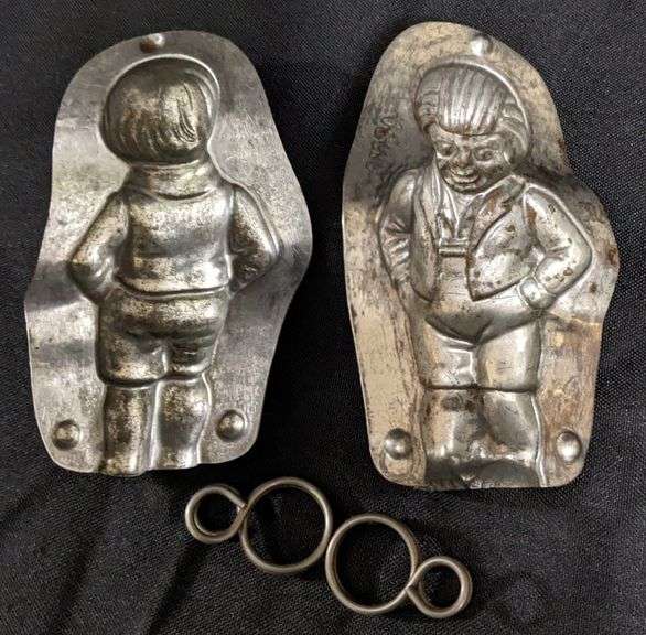 ANTIQUE CHOCOLATE MOLD ODD LOOKING YOUNG PERSON