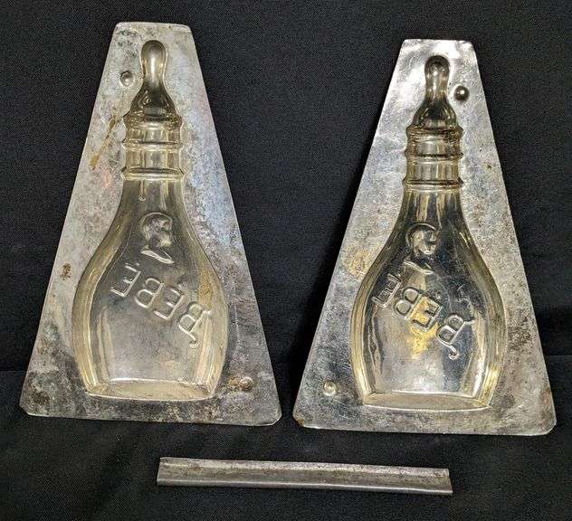 ANTIQUE CHOCOLATE MOLD BABY BOTTLE BE'BE'