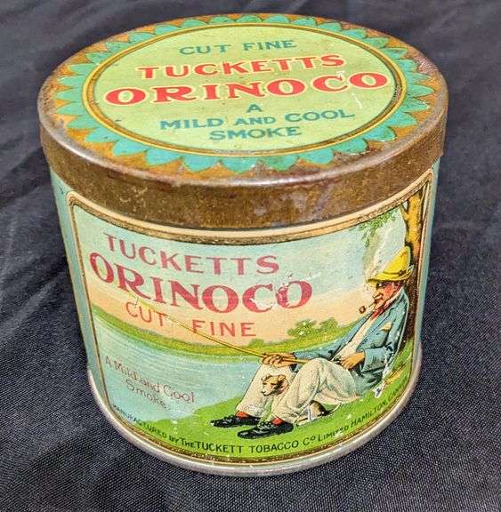 TUCKETTS ORINOCO TOBACCO TIN CAN HAMILTON ONTARIO CANADA