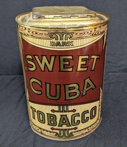 COUNTRY STORE TIN BIN SWEET CUBA TOBACCO
