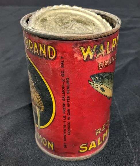 1# PAPER LABEL TIN CAN WALRUS BRAND RED SALMON ALASKA PACKERS ASSN SAN FRANCISCO CA