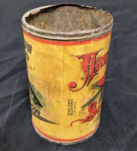 16 OZ PAPER LABEL TIN CAN ARROW HEAD BRAND ALASKA SALMON KELLEY-CLARKE SEATTLE WA