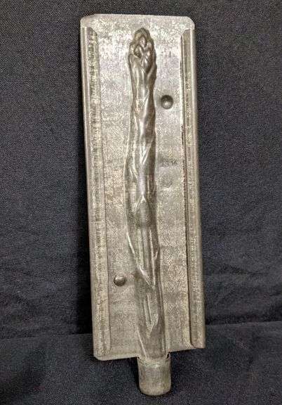 ANTIQUE CHOCOLATE MOLD ASPARAGUS