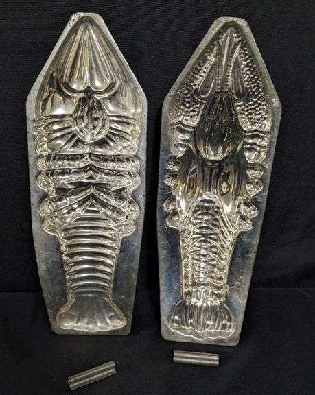 ANTIQUE CHOCOLATE MOLD LOBSTER SHELLFISH