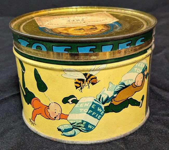 1# CANDY TIN CAN MONARCH TEENIE WEENIE TOFFEES REID MURDOCH CO CHICAGO