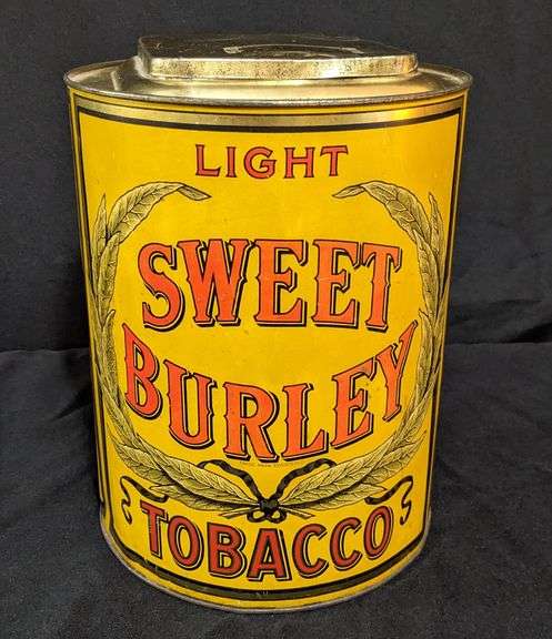 COUNTRY STORE TOBACCO BIN TIN LIGHT SWEET BURLEY TOBACCO
