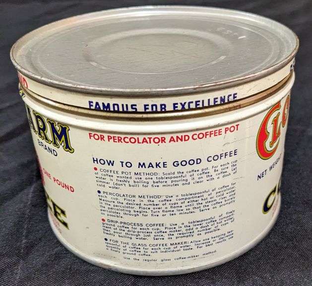 1# TIN COFFEE CAN CLOVER FARM CLEVELAND OHIO
