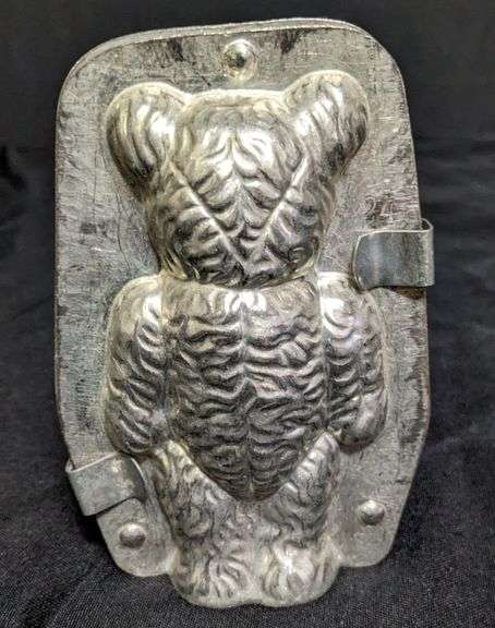 ANTIQUE CHOCOLATE MOLD "STEIFF" TEDDY BEAR ANTON REICHE DRESDEN