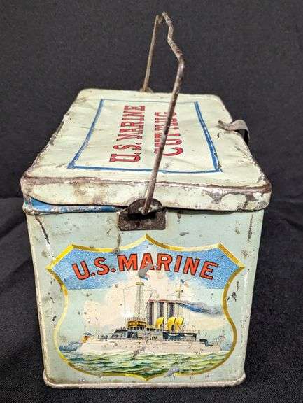 US MARINE CUT PLUG TOBACCO TIN