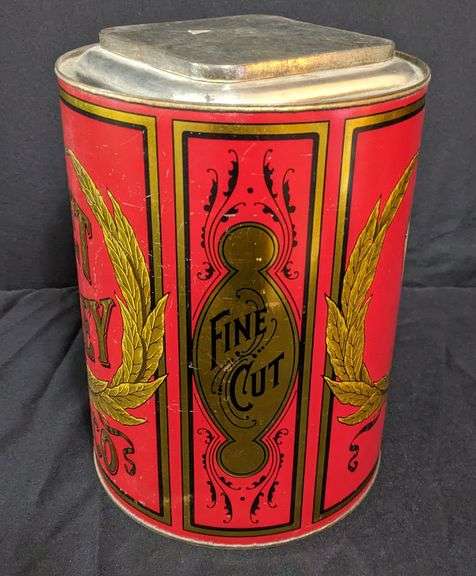 COUNTRY STORE TIN BIN DARK SWEET BURLEY TOBACCO