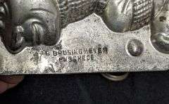 ANTIQUE CHOCOLATE MOLD MAN ICE SKATING B BRUNINGMEYER ENSCHEDE