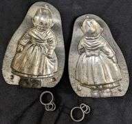 ANTIQUE CHOCOLATE MOLD DUTCH GIRL ANTON REICHE DRESDEN